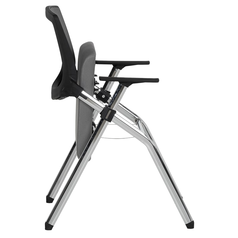 Сгъваем посетителски офис стол Carmen 1704 сив